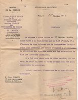 VP13.177 - PARIS - Guerre 14 / 18 - Lettre Du Ministère De La Guerre Service Des Prisonniers Pour Mr LEMARIE à LILLE - Documents