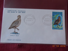 FDC Des Afars Et Issas De 1972 (serie Oiseaux) PA - Covers & Documents