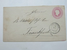 1871 , VILLINGEN  , Klarer Stempel Auf Ganzsache - Lettres & Documents