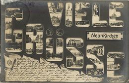 NEUNKIRCHEN, Saar, Grüsse Mehrbild (1900) Foto-AK - Kreis Neunkirchen