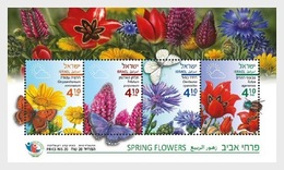 Israel - Postfris / MNH - Sheet Lentebloemen 2018 - Ungebraucht (mit Tabs)