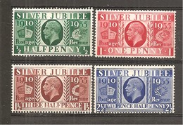 Gran Bretaña/ Great Britain Nº Yvert 201-04 (MH/*) - Unused Stamps