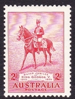 Australia ASC 164 1935 Silver Jubilee, 2d Red, Mint Hinged - Mint Stamps