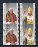 Vatikan 2005 Papst Mi.Nr. 1517/19 Senkr. Paar Gestempelt - Used Stamps