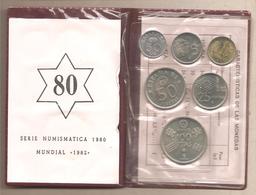 Spagna - Serie Numismatica 1980 "Mundial 82" - Ongebruikte Sets & Proefsets