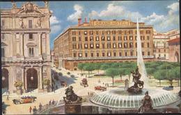 CP Cartolina Postale Le Grand Hôtel De Rôme Rome Lithographie Italie - Cafes, Hotels & Restaurants