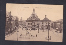 Vente Immediate AK Plauen I. Vogtland Altmarkt Mit König Albert Denkmal ( W.H.D.) - Plauen