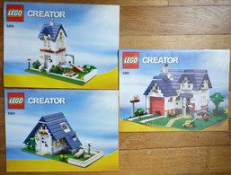 3 NOTICES DE MONTAGE LEGO CREATOR 5891 - MAISONS Plans Légo - Ontwerpen