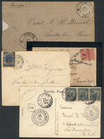 BRAZIL: 3 Covers + 1 Card Used Between 1888 And 1918, Interesting! - Cartes-maximum