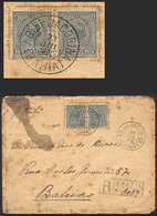 BRAZIL: Registered Cover Sent To Bahia On 23/JUL/1920, Franked With 400Rs., With The Rare Cancel AG. DE JACOBINA, Minor  - Cartes-maximum