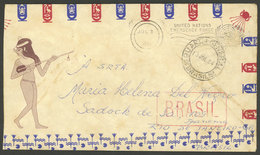 BRAZIL: Cover Posted By A Brazilian Soldier In The UNO Emergency Forces In EGYPT On 3/JUL/1964, To His Family In Rio, Wi - Cartes-maximum