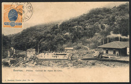 BRAZIL: SANTOS: Pilões, Caixas Da Aqua Da City, Ed. J.Marques Pereira, Dated JUN/1906, VF Quality! - Rio De Janeiro