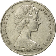 Monnaie, Australie, Elizabeth II, 20 Cents, 1980, Melbourne, TB+, Copper-nickel - 1855-1910 Monnaie De Commerce