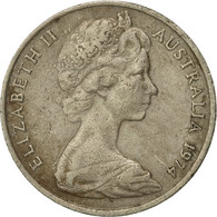 Monnaie, Australie, Elizabeth II, 20 Cents, 1974, Melbourne, TB, Copper-nickel - 1855-1910 Monnaie De Commerce