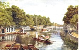 AR QUINTON - SALMON 1345 - COLLEGE BARGES, FOLLY BRIDGE, OXFORD X - Quinton, AR