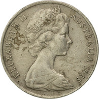 Monnaie, Australie, Elizabeth II, 20 Cents, 1975, Melbourne, TB, Copper-nickel - 1855-1910 Monnaie De Commerce