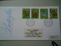 GREAT BRITAIN U.K FDC  BUTTERLIES - Ohne Zuordnung