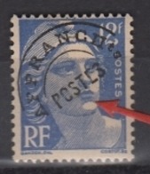 Variété Du Préoblitéré N° 103 Gandon 12 F Bleu Neuf Avec Trace De Charnière, Plusieurs Lettres De Poste Incomplètes - Unused Stamps