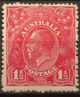AUSTRALIA 1924 1 1/2d KGV No Wmk SG 84 HM #AQC64 - Mint Stamps