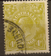 AUSTRALIA 1926 4d KGV P14 SG 96 U #AQC65 - Oblitérés