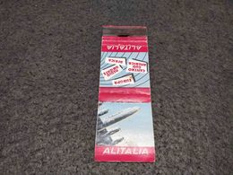 ANTIQUE MATCHBOX MATCHES LABEL ADVERTISING ALITALIA AIRLINES ITALY Nº2 - Matchboxes