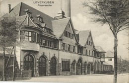 LEVERKUSEN, Feuerwache (1910s) AK - Leverkusen