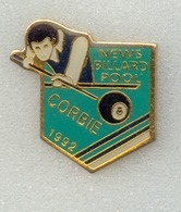 Rare Pin's New Billard Tool De 1992 Corbie (département 80) - Billiards