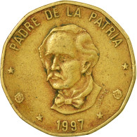 Monnaie, Dominican Republic, Peso, 1997, TTB, Laiton, KM:80.3 - Dominicaine
