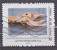 = MonTimbraMoi Le Guilvinec Langoustine Lettre Prioritaire 20g Cadre Philaposte Oblitéré - Other & Unclassified