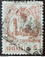 Italy , Torino , Marca Comunale Revenue Stamp , Dirito Di Urgenza , Lire 5 - Fiscale Zegels