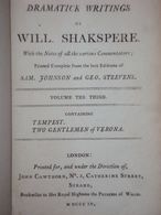 William Shakespeare - Convolute Of The Works ‘Tempest’ And Two Gentlemen Of Verona - 1806 - 1800-1849