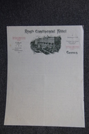 Facture Ancienne - CANNES , ROST'S CONTINENTAL HOTEL. - Sport En Toerisme