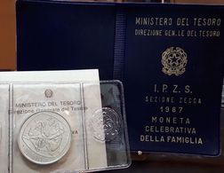 ITALIA 500 LIRE ARGENTO 1987 FAMIGLIA FDC SET ZECCA - Set Fior Di Conio