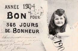 BERGERET. - ANNEE 1904. BON POUR 366 JOURS DE BONHEUR - Bergeret