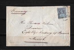 1898 Great Britain → QV 2 1/2d Jubilee New Cross S.O. Cover Square Circle Type 1 - Covers & Documents