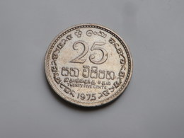 Sri Lanka 25 Cents 1975 Tranche Sécurité Km# 141      Cupronickel  TTB - Sri Lanka