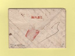 Marque D'arrivee De Saluces - MARS - Turin - Port Paye - 1809 - Departement Conquis De La Stura Et Du Po - 1792-1815: Conquered Departments