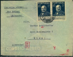 1940 (appr.) Airmail Ro Vienna With German Censor - Autres & Non Classés