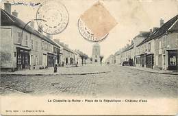 - Dpts Dv -ref-AE366- Seine Et Marne - La Chapelle La Reine - Place De La Republique - Chateau D Eau - Magasins - - La Chapelle La Reine