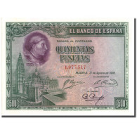 Billet, Espagne, 500 Pesetas, 1928, 1928-08-15, KM:77a, SPL - 500 Pesetas