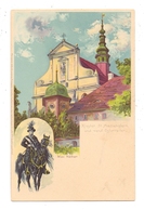 0-8291 PANSCHWITZ - KUCKAU, Kloster St. Marienstern, Wendischer Osterreiter, Künstler-Karte Max Näther, Meissner & Buch - Panschwitz-Kuckau