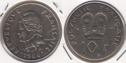 Polinesia Francese 10 Francs 1986 KM#8 - Used - Polynésie Française
