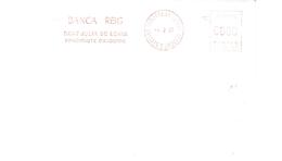 1 ENVELOPES SOBRES MAQUINA MACHINE RARE  1986 BANCA REIG (Banc Ferme) - Machines à Affranchir (EMA)