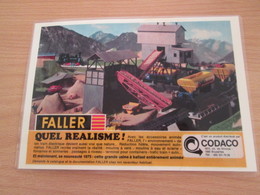 FALLER HO TRAIN ELECTRIQUE CONTAINER TERMINAL  -  Pour  Collectionneurs ... PUBLICITE  Page De Revue Des Années 70 Plast - Scenery