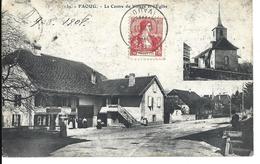 VAUD FAOUG - Le Centre Du Village Et L'Eglise - Paul Savigny Fribourg No139	09.08.1908 - CARTE DE 110 ANS - Savigny