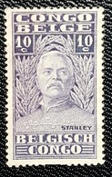 Belgian Congo - 1928 Henry Morton Stanley 10f MH * SG 158 Sc 128 - Avec Charnière - Unused Stamps