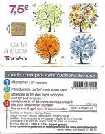 @+ Télécarte Toneo 7,5€ - Central Telecom - Gem1A - Val: 31-12-2014 - Ref : CC-CT6A -avec Ligne Central Telecom Au Verso - 2011