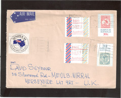 E8 - Australie (1984) Lettre Pour La Grande Bretagne. Affranchissement  AUSIPEX - Storia Postale