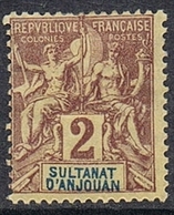 ANJOUAN N°2 N* - Unused Stamps