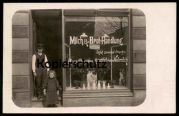 ALTE FOTO POSTKARTE MILCH & BROT HANDLUNG ANNA ODEMANN LÖWENSTRASSE 24 HOHELUFT BROT-FABRIK-ELBE ALTONA  HAMBURG Photo - Eimsbüttel